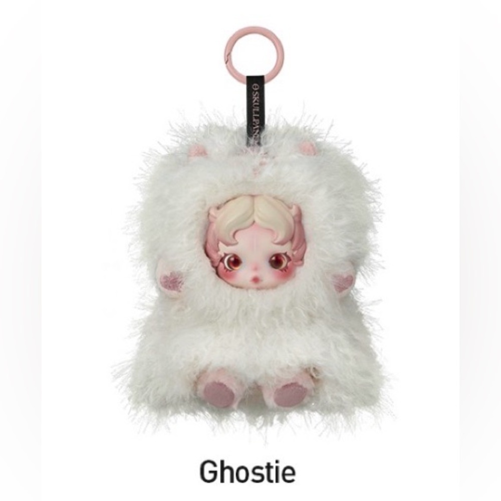 POP MART SKULLPANDA "You Found Me!" Plush Doll Pendant - Ghostie